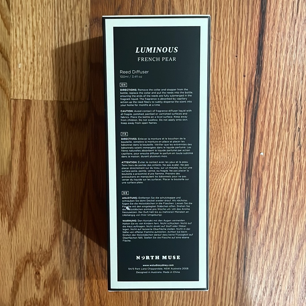 North Muse Luminious Crystal Magic Reed Diffuser “Protection” French Pear - Picture 2 of 2